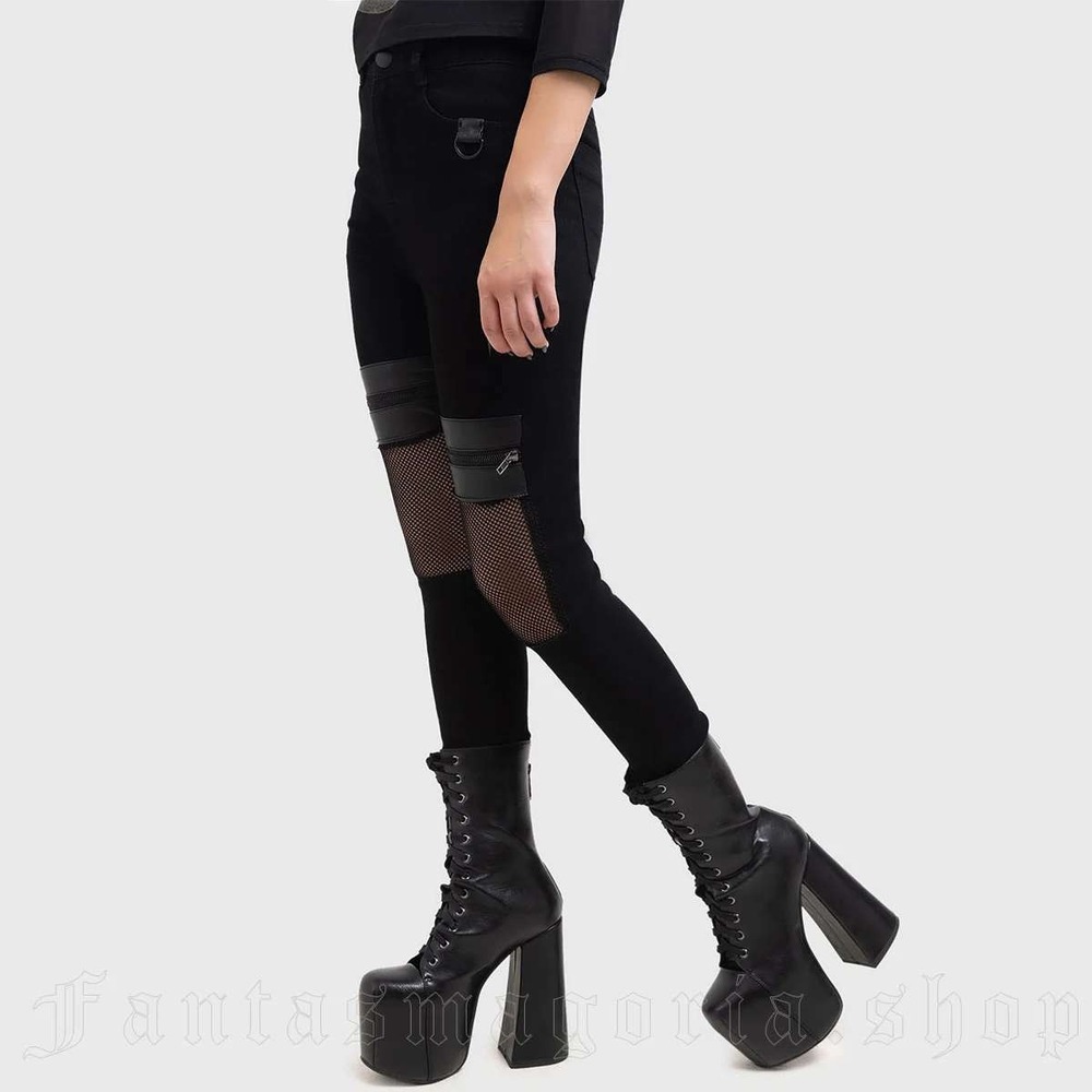 Killstar onyx side‎ black skinny jeans